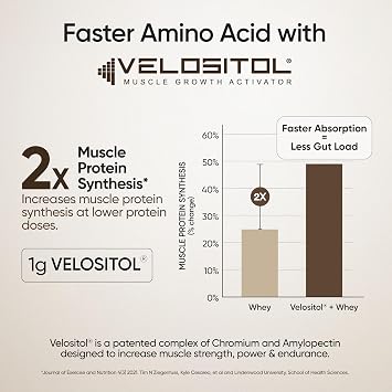 WELLBEING NUTRITION Whey Protein Isolate + Concentrate (Cappuccino) | 24g Protein, 12g EAA, 5.8g BCAA | Clinically Proven 2X Muscle Protein Synthesis| 4B CFU Probiotics & Digestive Enzymes | 1kg
