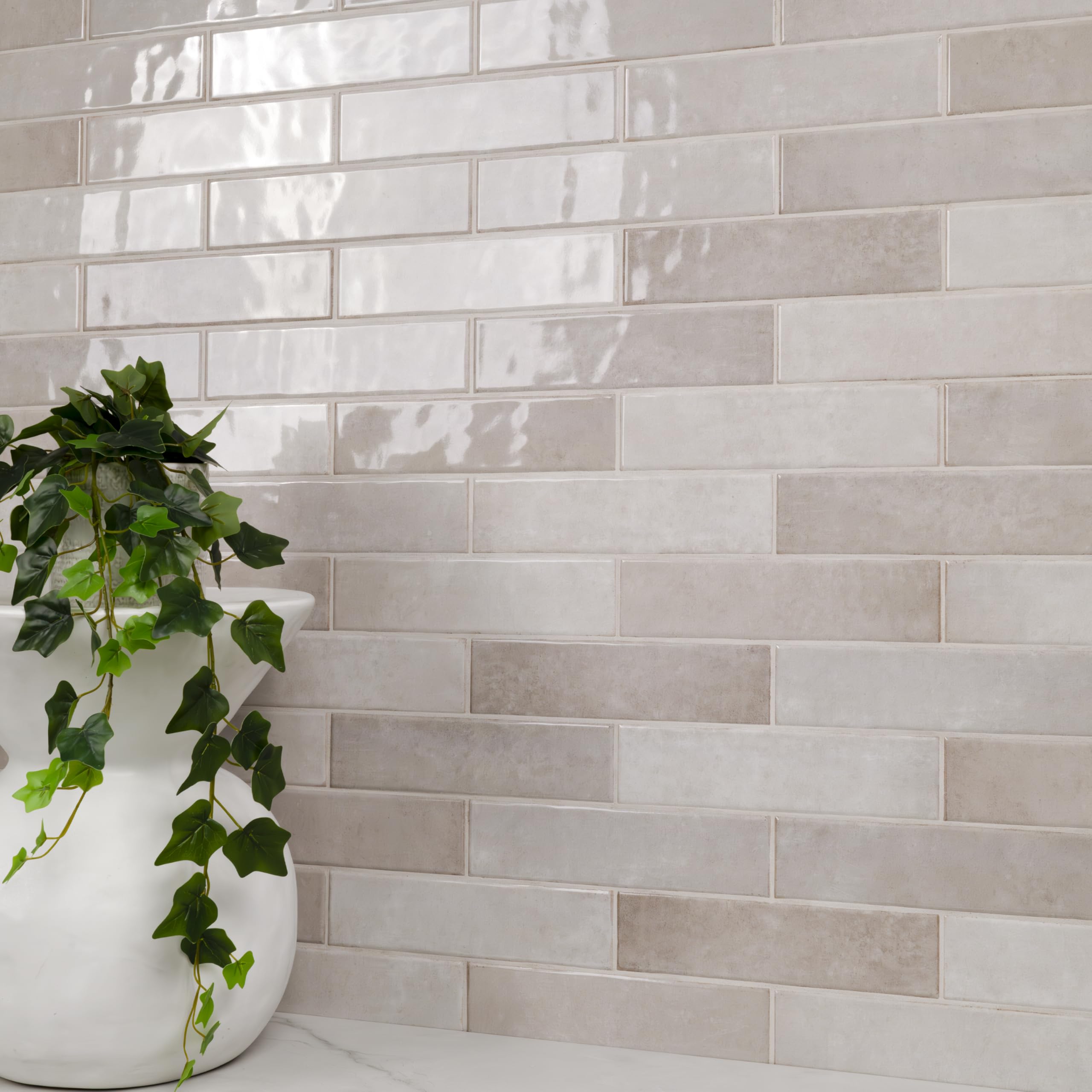 MSI Renzo Sterling 3 Inch x 12 Inch Bullnose Ceramic Subway Tile