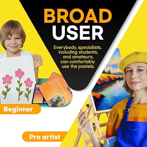 Miniatura 10 de HA SHI Pasteles al óleo blancos suaves, no tóxicos para niños, artistas, principiantes, estudiantes, adultos, suministros de arte pasteles para