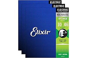 Elixir Optiweb Electric Guitar Strings: Enhanced Tone, Long-Lasting Durability