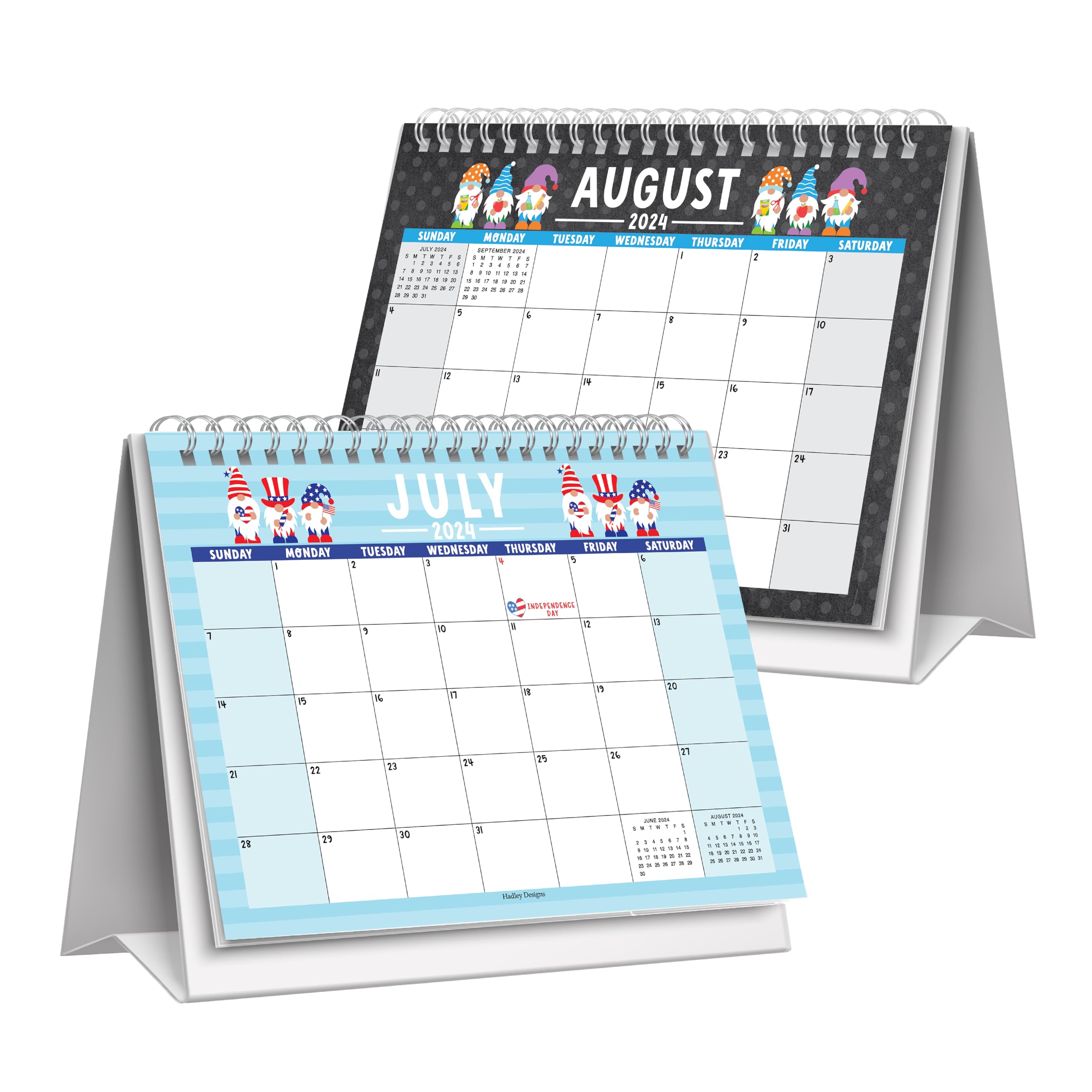 Snapklik.com : Gnome Small Desk Calendar 2024 Standing Flip - Desktop ...