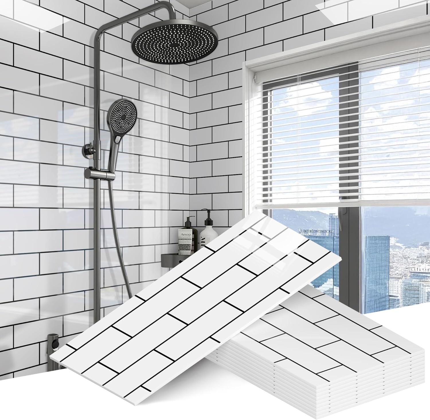 WADILE 23.6"x11.8" Waterproof Marble Peel and Stick Wall Panels Marble Tile PVC Backsplash Tiles for Kitchen, Bathroom, Living Room, Bedroom 20 Pack Gold