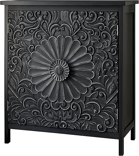 Miniatura 1 de PHI VILLA Armario de entrada con puertas, gabinete rústico de buffet con almacenamiento, entrada, sala de estar, dormitorio, gabinete de acento de 2