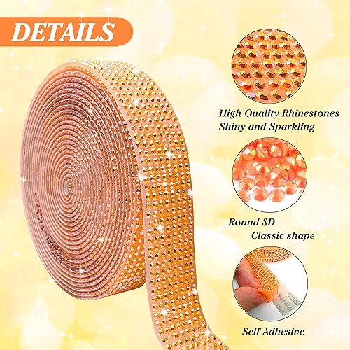 Miniatura 10 de GUGANEL Tiras de cristal autoadhesivas de resina con diamantes de imitación verdes, para manualidades, bodas, fiestas de Navidad de Halloween (8