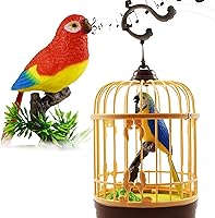 Vista 7 de Haktoys funciona con pilas, pájaros que cantan, Parent