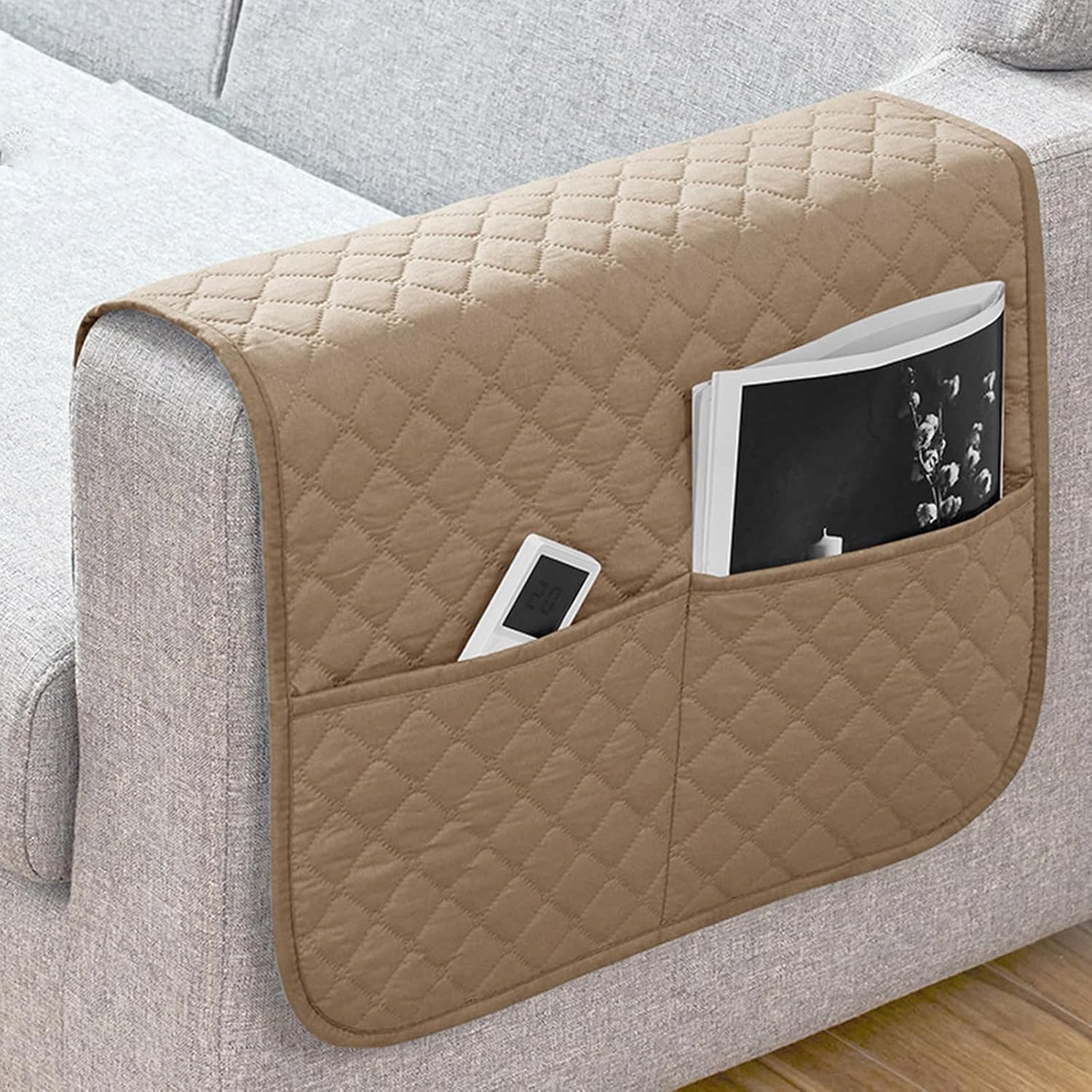 Sofa Armrest Covers Couch Arm Protectors, Nonslip Comfortable Arm Slipcover, Easily Care for Home Sofa Stain Armrest Cloth