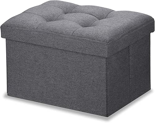 LINMAGCO Ottoman Storage Ottoman with Storage Small Foot Rest Stool