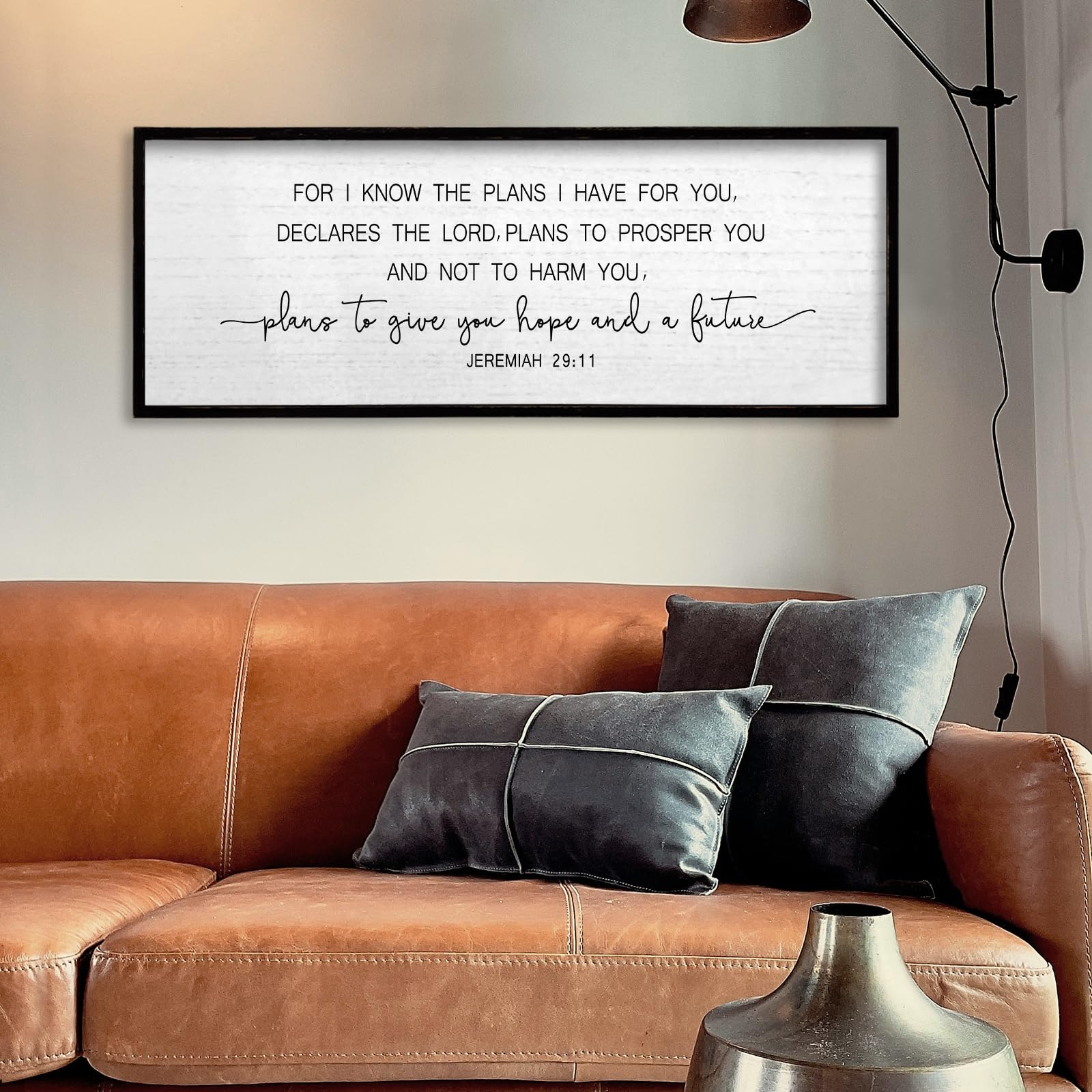 TQianJiang Jeremiah 29:11 Wall Art Bible Verse 40"x15" For I Know The Plans I Have For You Sign Large Christian Scripture Blessing Hanging Decoration