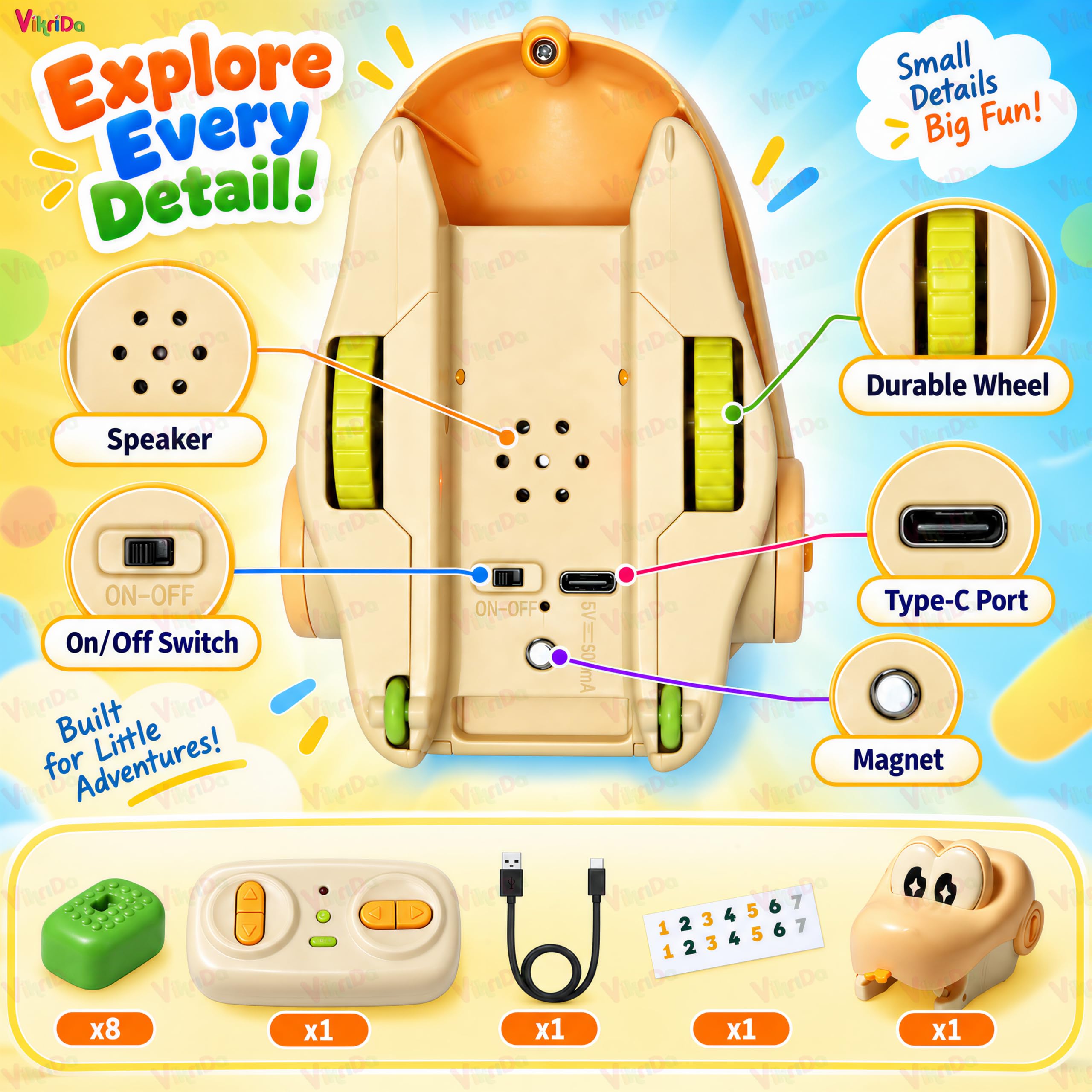 VikriDA Remote Control Snake Toy - Kids RC Snake -4 VikriDA Remote Control Snake Toy - Kids RC Snake -4