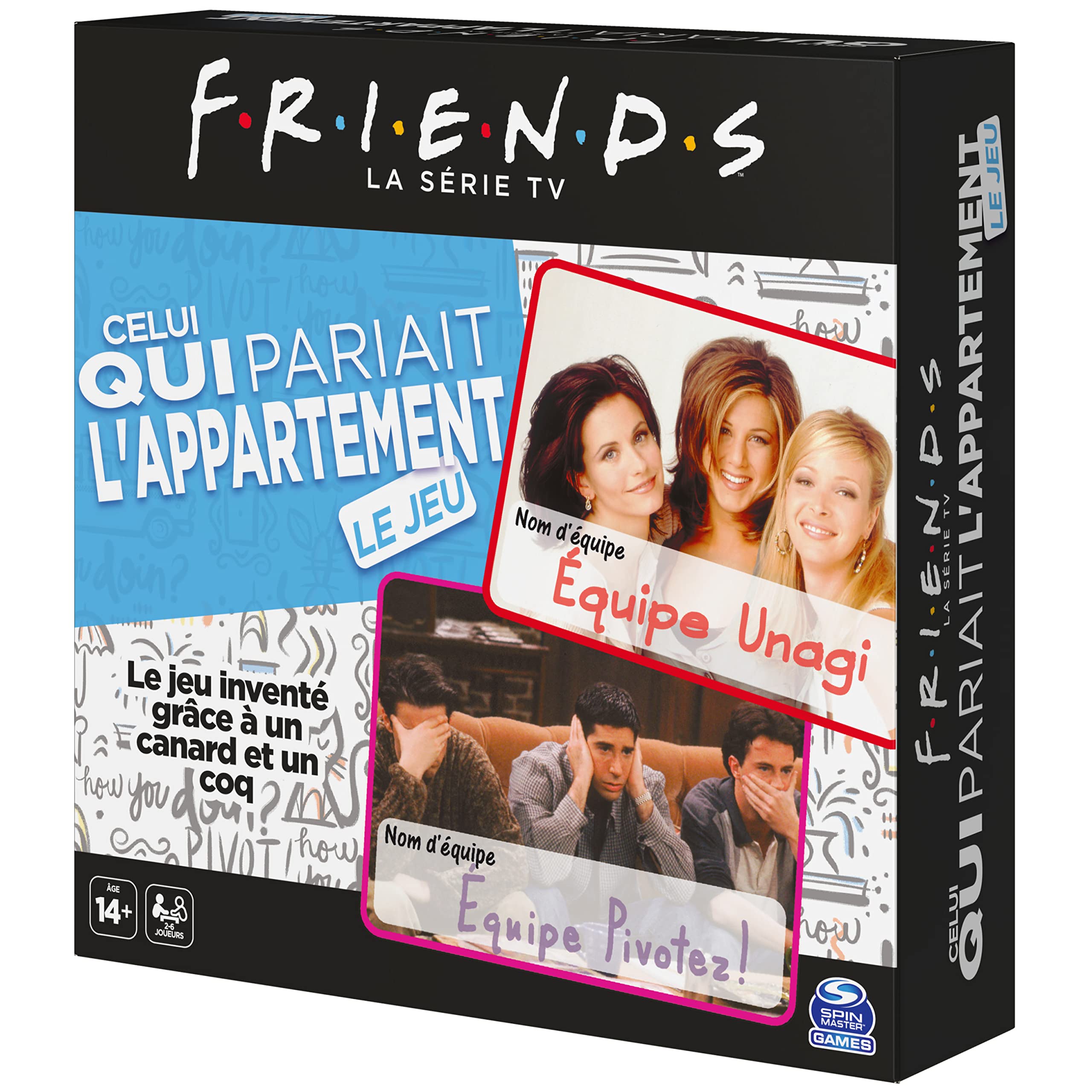 Friends - Gioco di domande Friends "Chi scommette l'appartamento" - Gioco d'atmosfera tra amici - dalla serie TV - 6059808 - Gioco da 14 anni