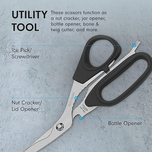 Miniatura 5 de Messermeister tijeras de cocina de 85 pulgadas Negro