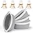 4 Pack Small Woven Basket with Handles, Cotton Rope Room Shelf Storage Basket, Cute Baby Gift Basket for Nursery, Bedroom - Cat Dog Toys Basket, Empty Decorative Gift Chest Box, All 12x 8x 5,Grey