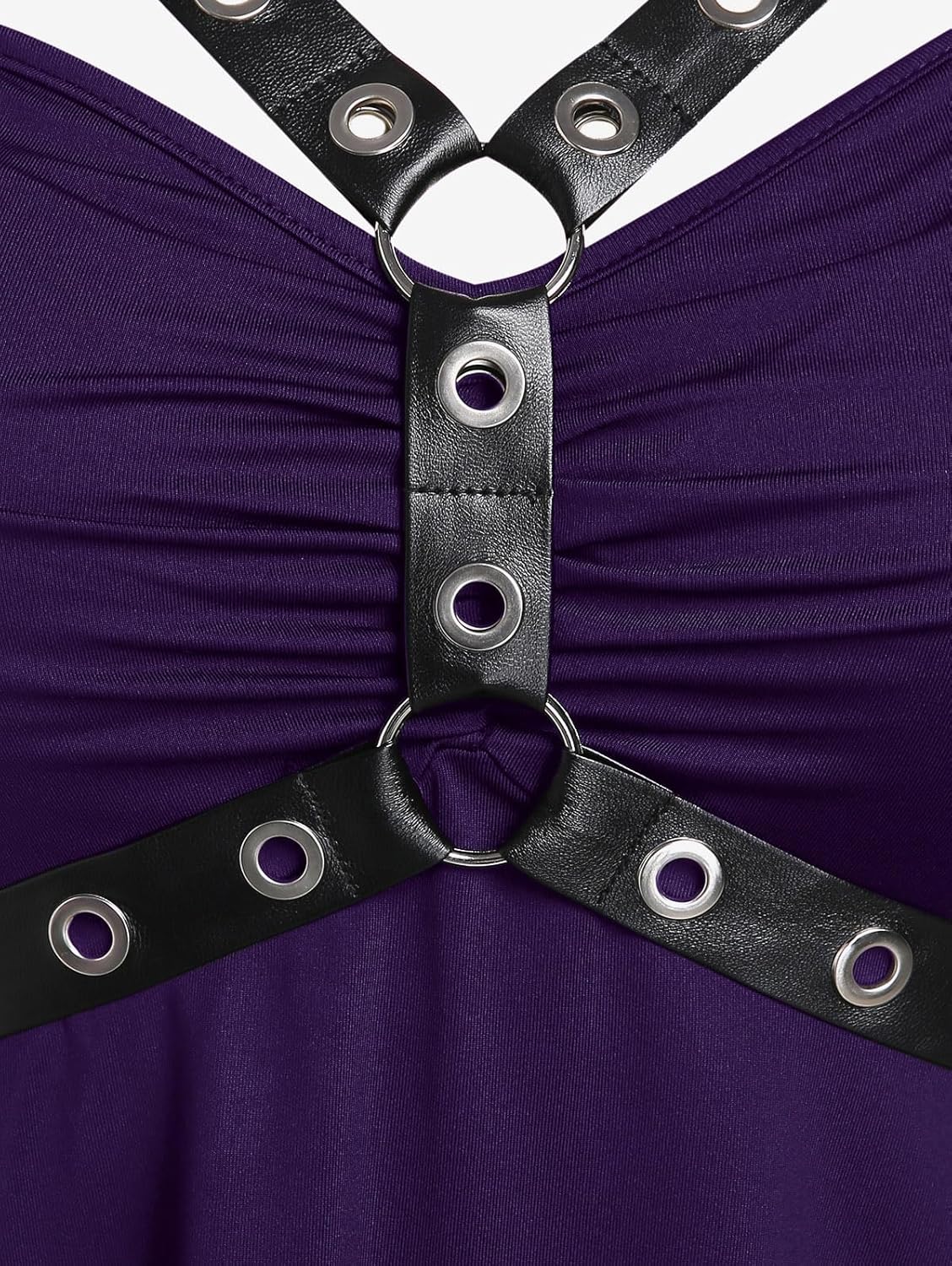 ROSE GAL Womens Plus Size Curve High Low Tank Tops Gothic Sleeveless Strap Tank Top - Image 3