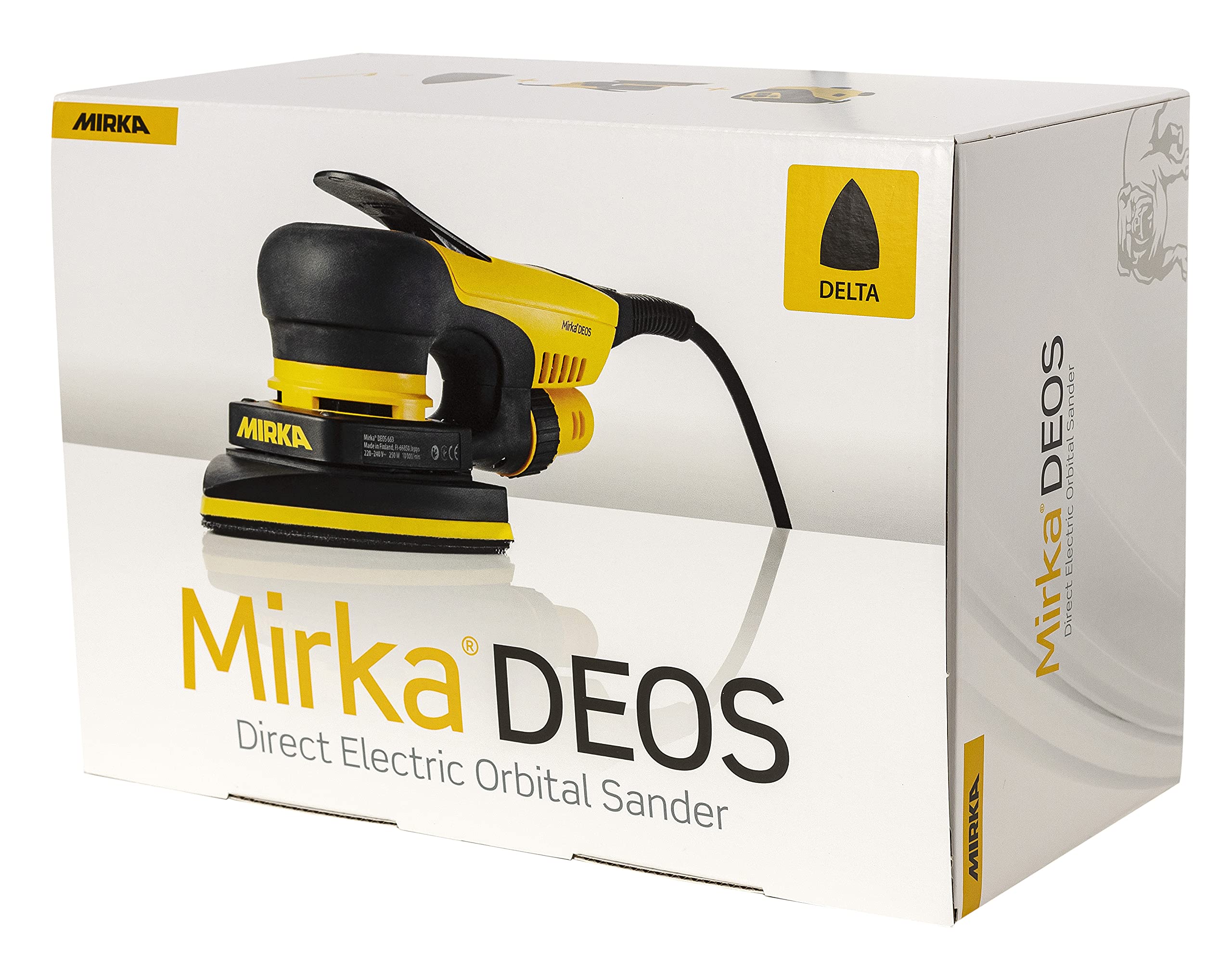 Mirka DEOS 663CV, Levigatrice triangolare a delta levigatrice orbitale, per carta abrasiva 100x152x152mm, corsa 3,0mm, MID6630201