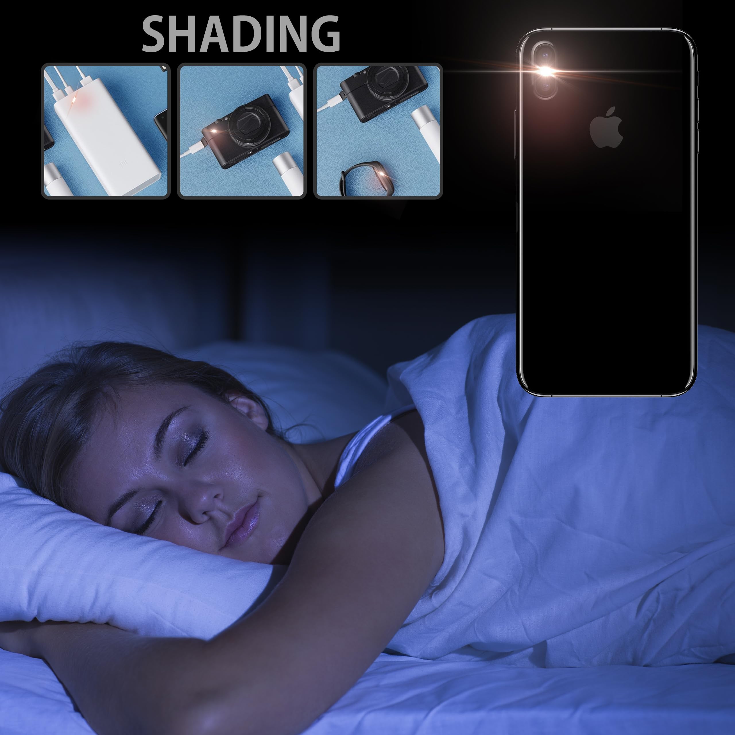 Incutex 104x adesivi per coprire le luci LED per router, dispositivi elettronici, elettrodomestici casalinghi offusca casalinghi, Offusca e blocca il 80% della luce.