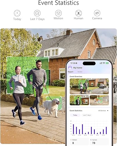 Miniatura 5 de Cámaras de seguridad inalámbricas de 2.5K para exterioresinteriores, cámara de seguridad con batería WiFi, detección de movimiento, visión nocturna