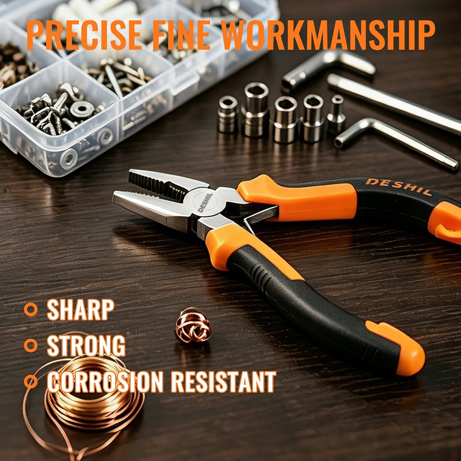 DESHIL 6pcs Mini Pliers Set for Making Crafts, Repairing Electronic and DIY