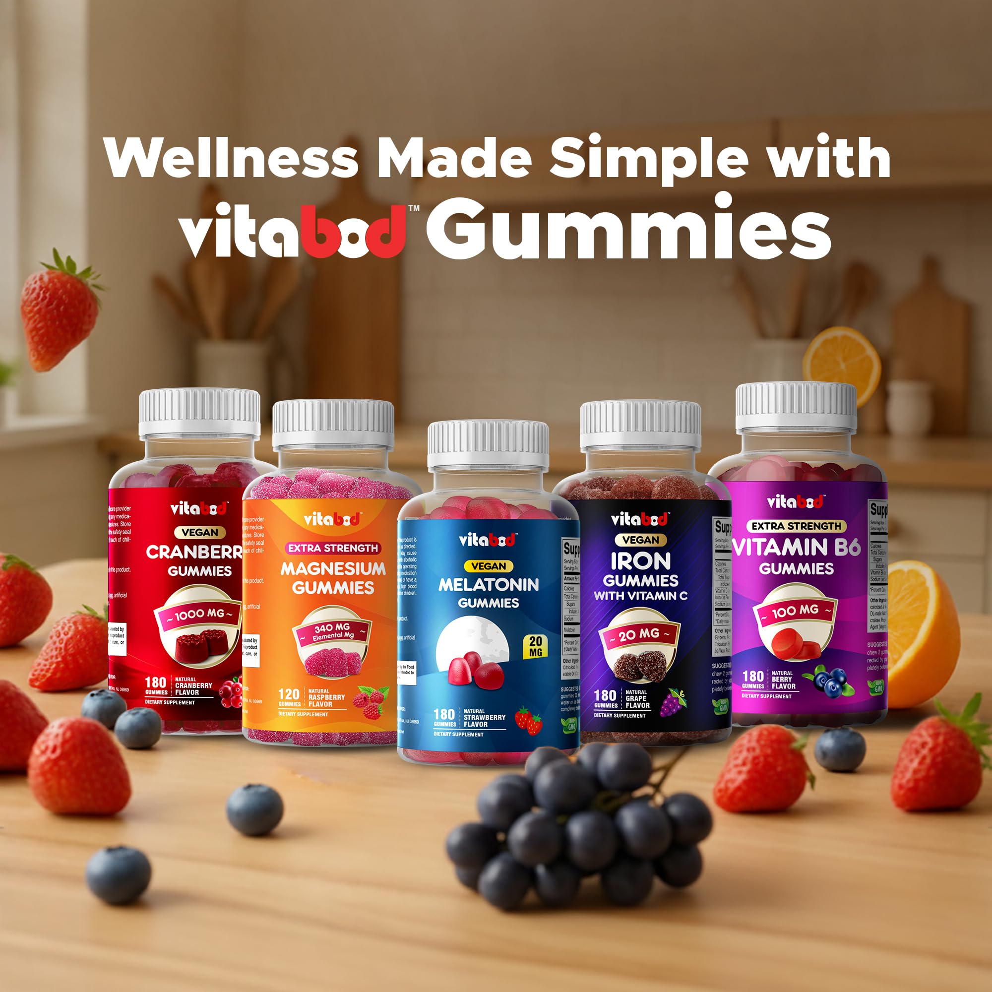 Vitabod Vitamin D3 + K2 Gummies – Bone & Heart Health Support – 180 Pectin-Based Vegan Gummies — Amazon image 7