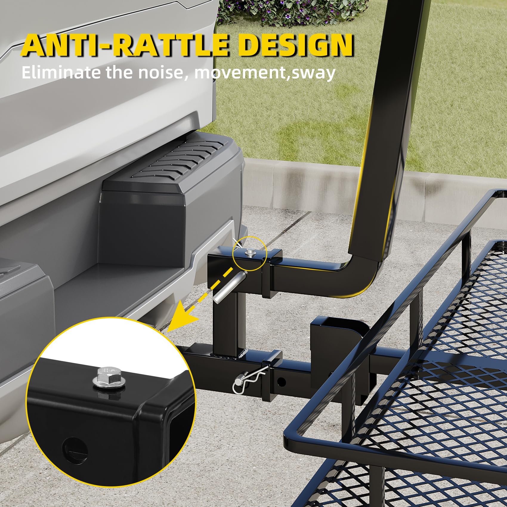 Snapklik.com : Double Hitch Receiver 2 Inch Trailer Dual Hitch ...