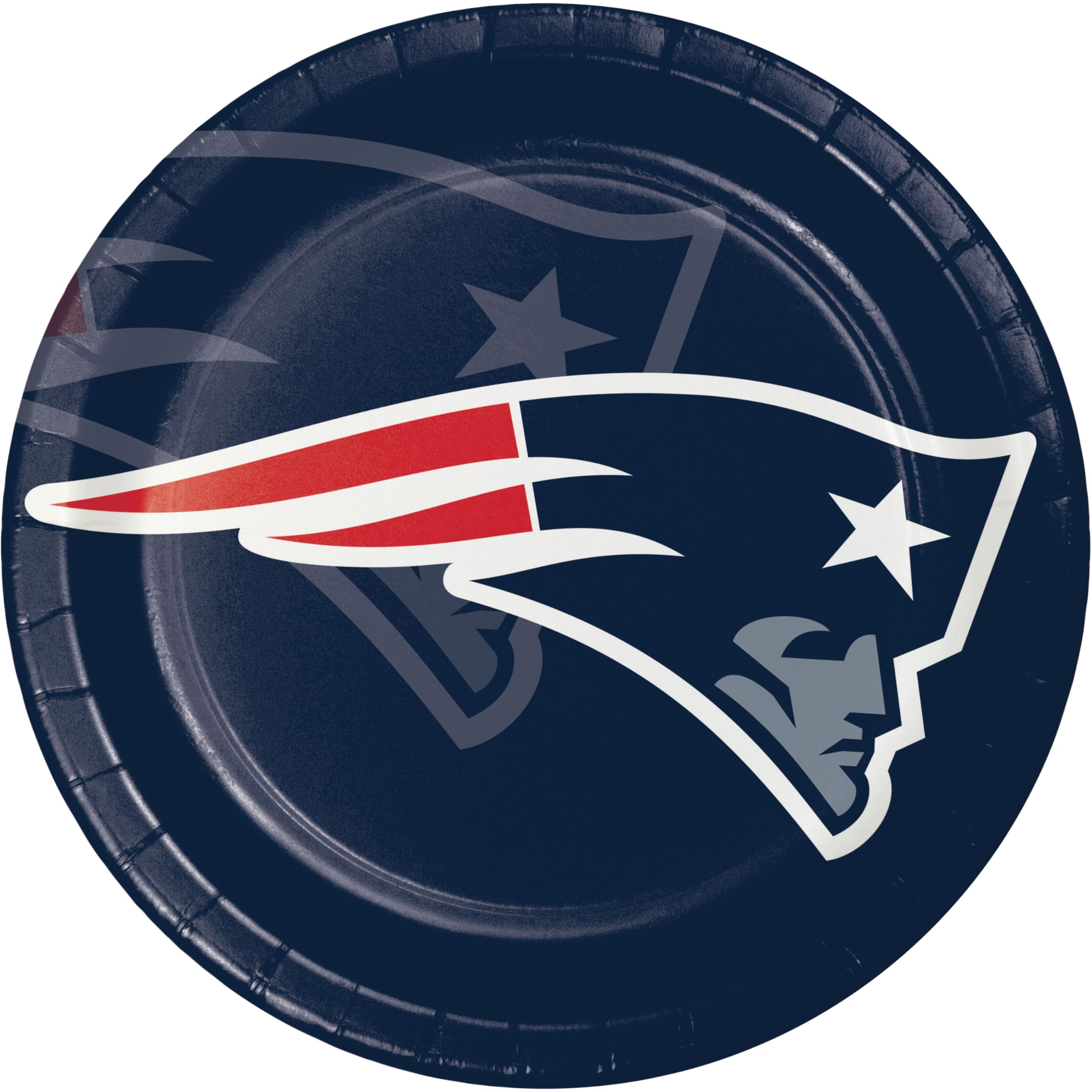 Trendware New England Patriots Paper Plates, 48 ct, Officially Licensed