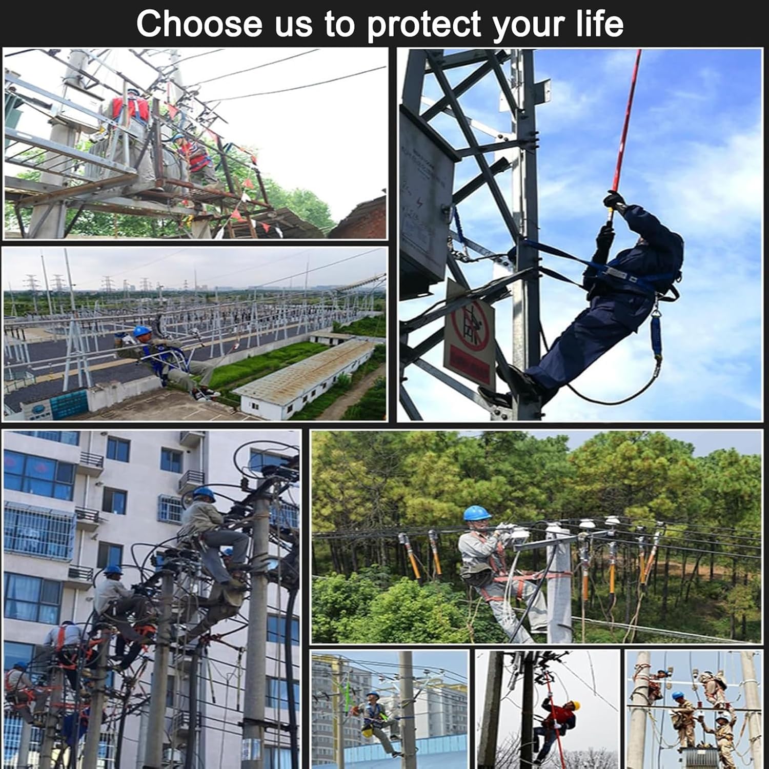 Heavy-Duty Climbing Set with Spikes & Harness for Trees & Poles, 150kg Load Capacity, Jungle Survival Gear, Portable Climbing Pedal for Outdoor Adventures