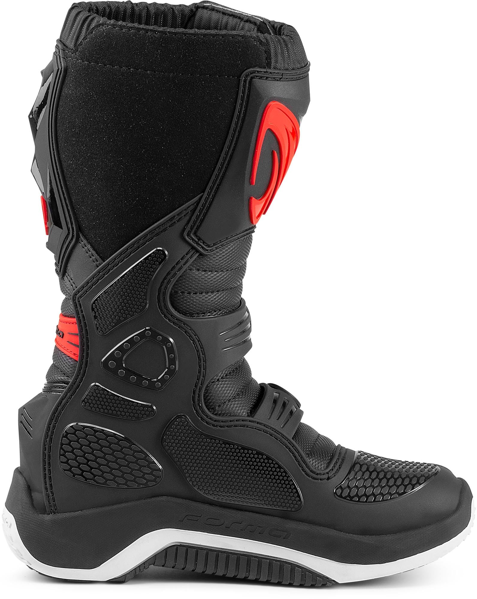 Forma Drift Dziecięce buty motocrossowe, czarny/czerwony, 32