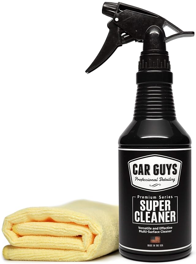 CAR GUYS Super Cleaner Effective Car Interior Cleaner Leather Car Seat Cleaner Stain Remover for Carpet Upholstery Fabric