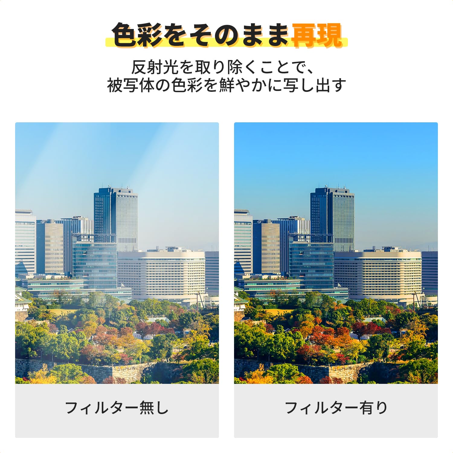 Amazon | K&F CONCEPT CPLフィルター 58mm 真鍮製 HD超解像力 99.2%の