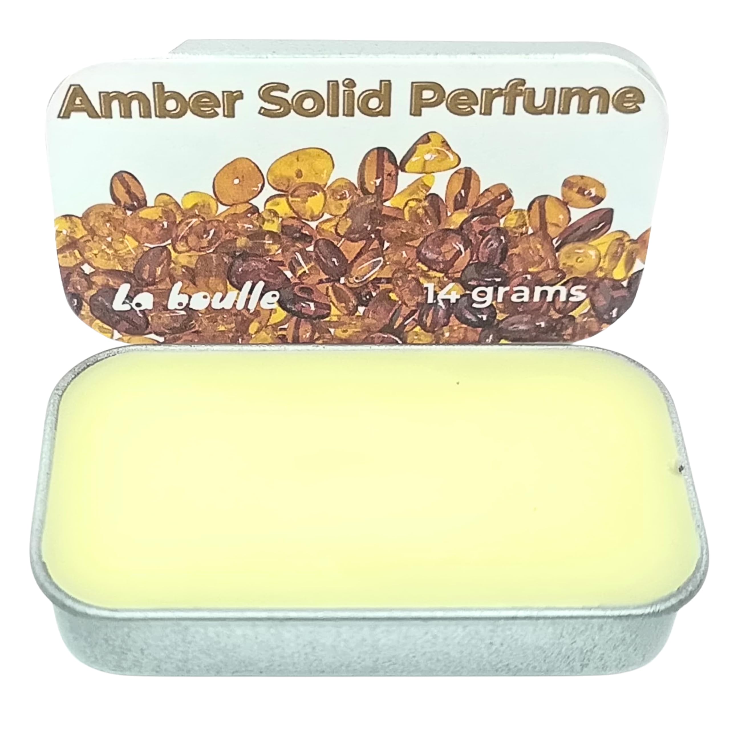 Solid Perfume Balms. Handmade. 14 gr. Only natural ingredients. Long lasting perfume. (Amber)