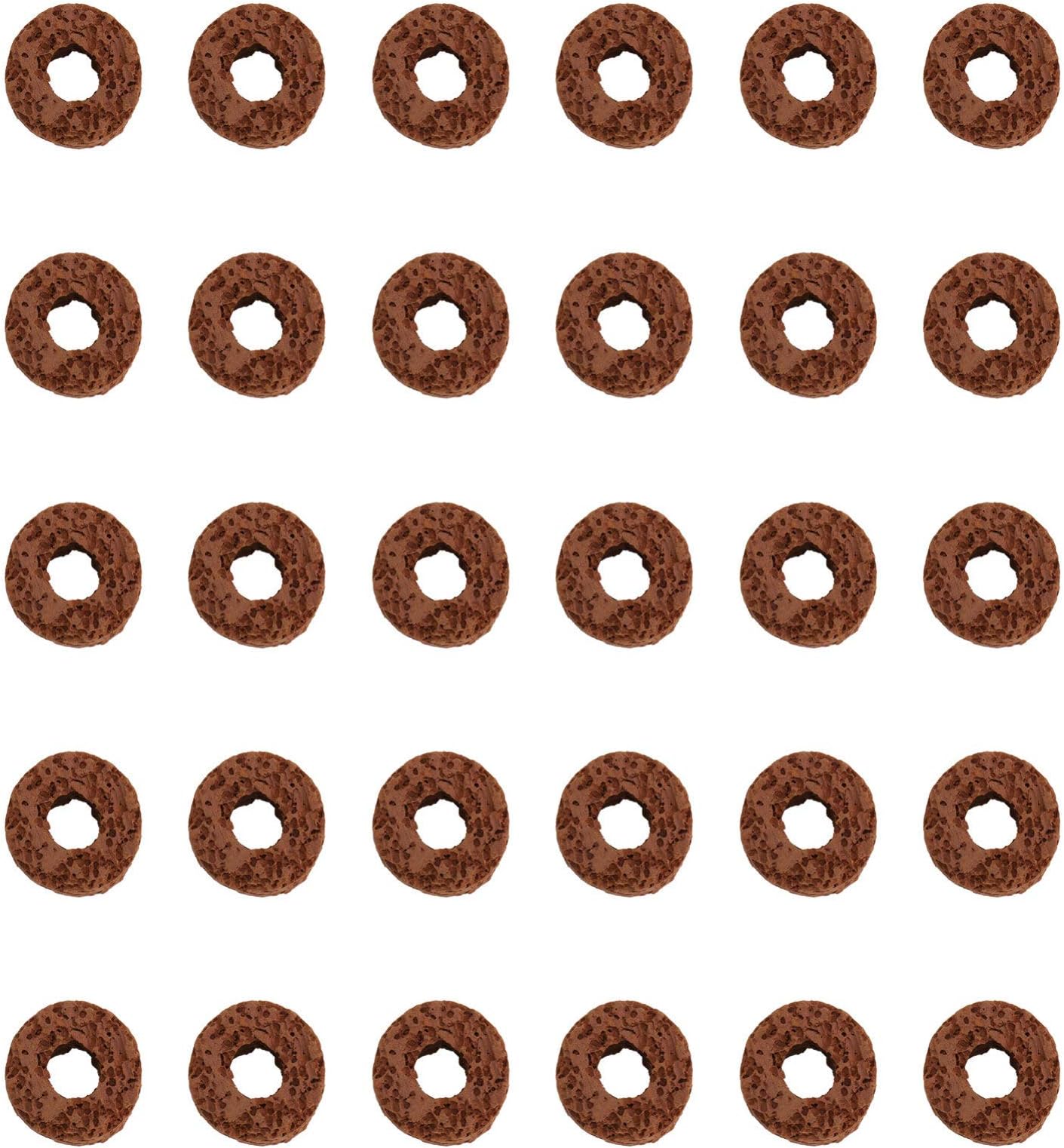 Mikikit30 Pcs Aquatic Water Plant Fixed Ring: Durable Water Plant Fixed Tool Gravity Ring Decor Pottery Holder for Aquarium Landscape Ceramic Plant Pot Ring Tool Aquarium Decoration