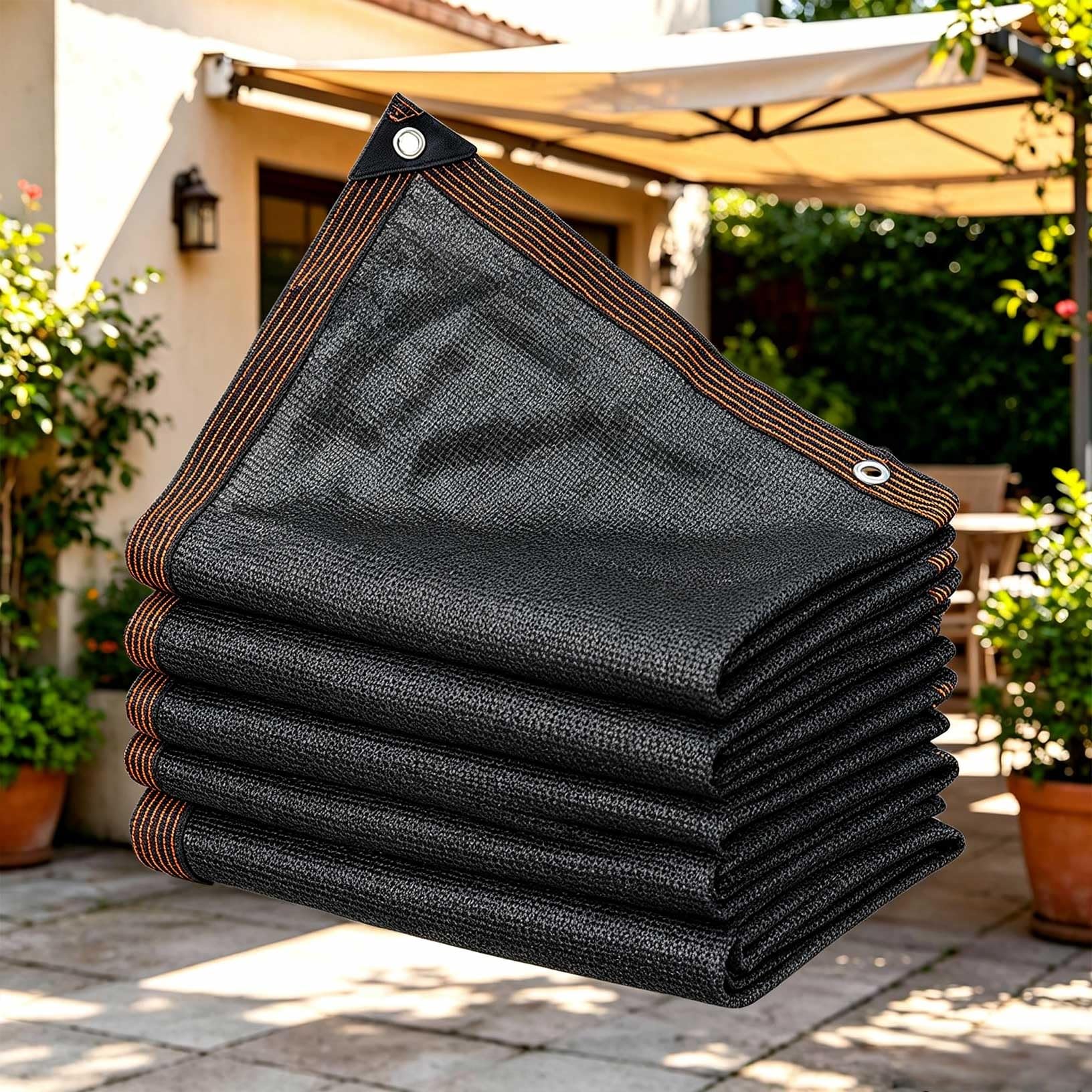 Toldo de tela para balcón y plantas de 140x145 cm con 85% de sombra