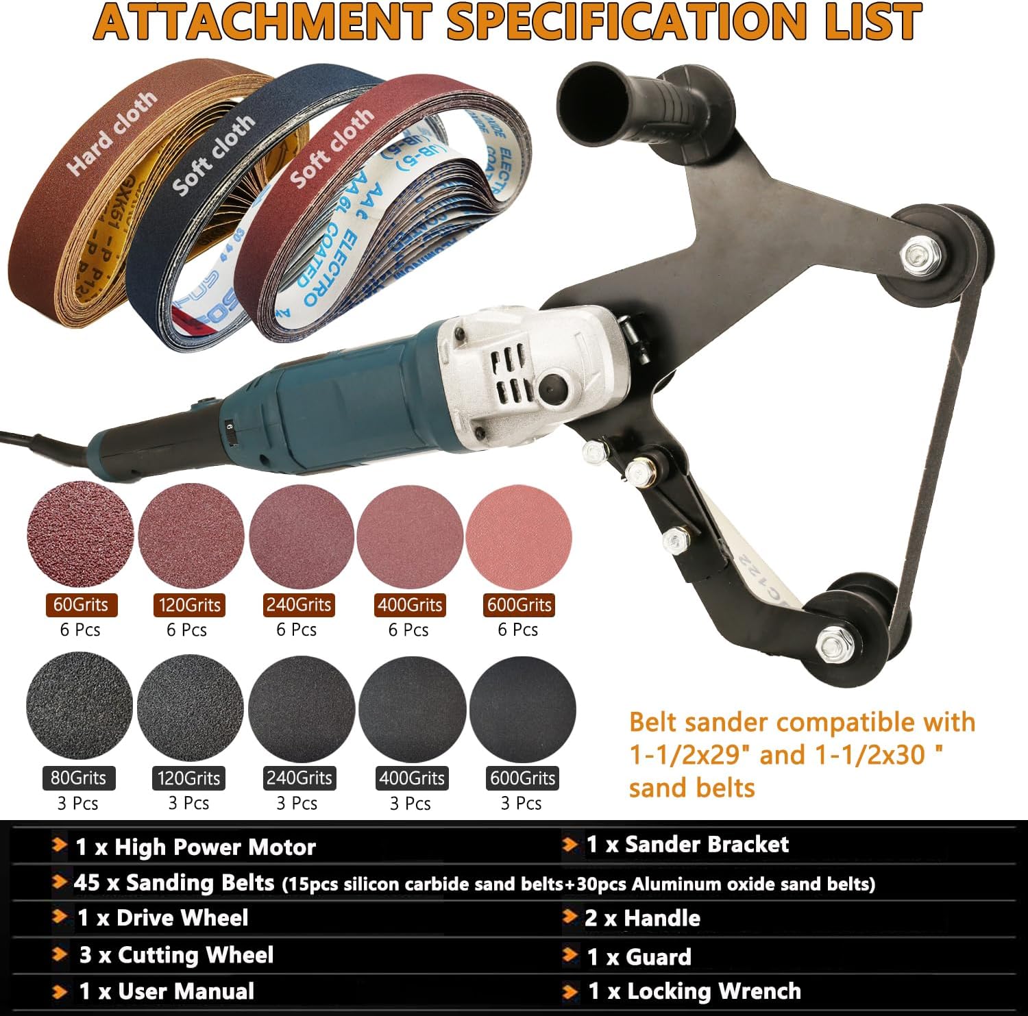 1280W Pipe Belt Sander - Industrial Grade Pipe Tube Polishing Sandingwith 6 Variable Speeds,Suitable for Polishing Various Circular Pipe Materials,Woodworking and Metal Rust Removal.