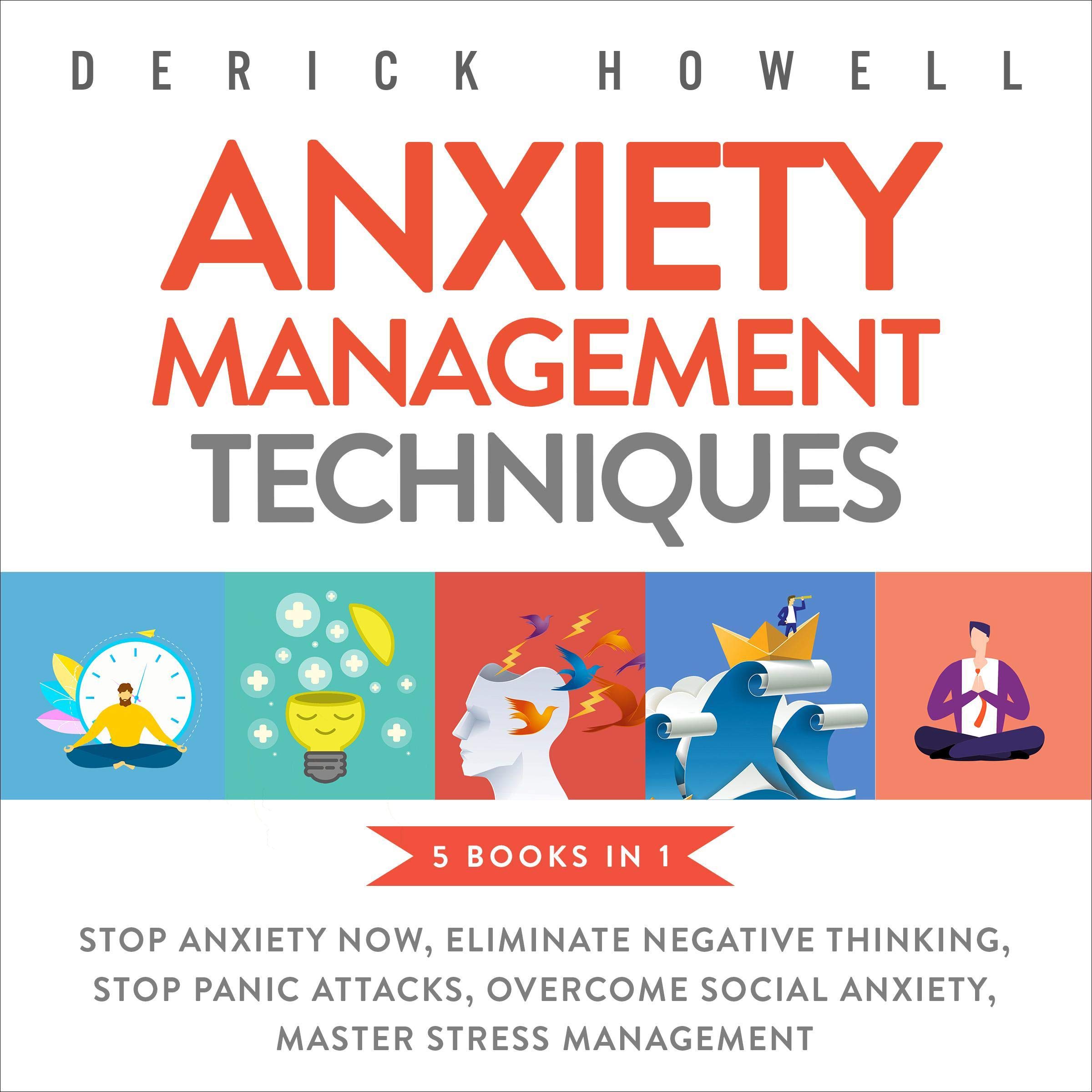 Cover art for Anxiety Management Techniques - 5 Books in 1