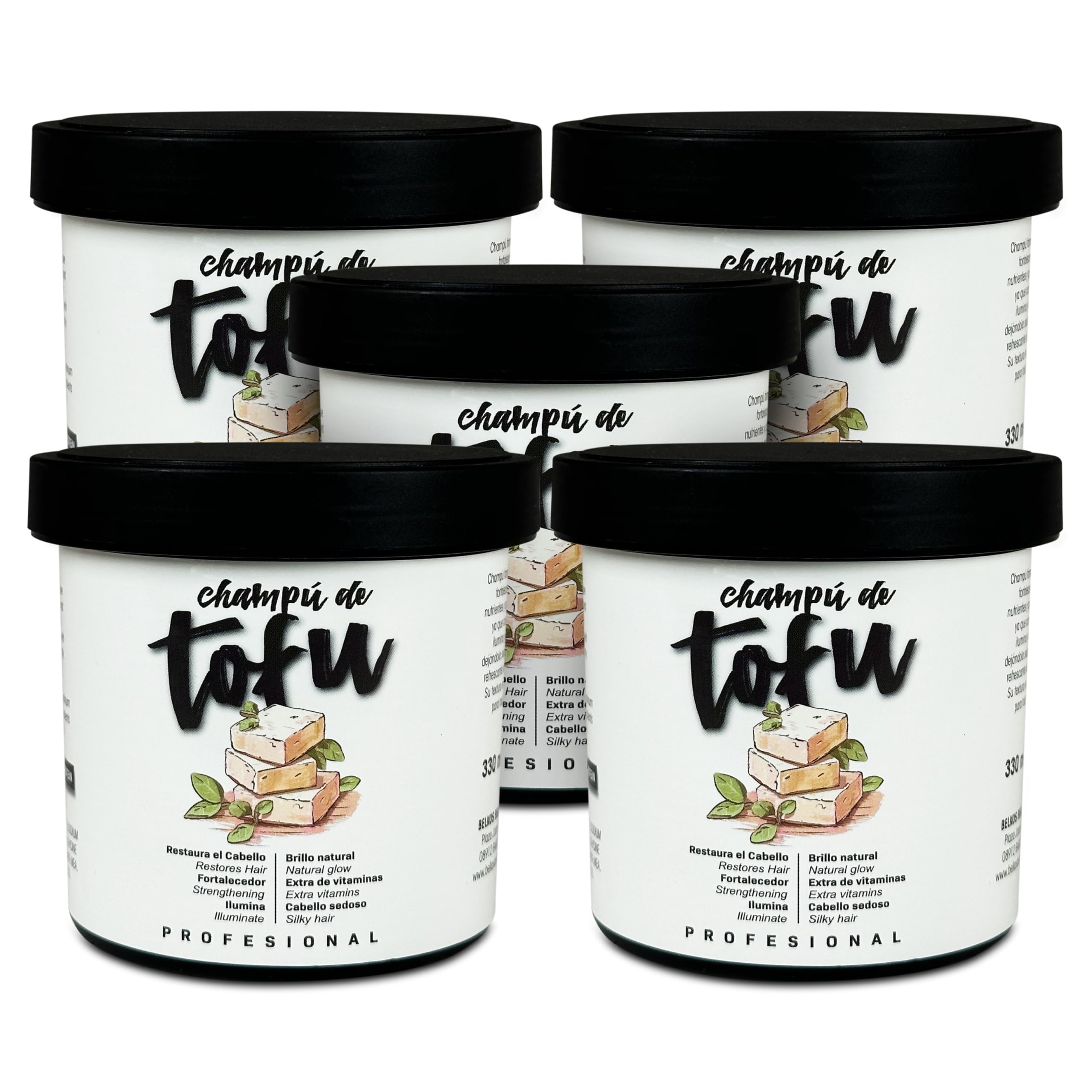 Champú Vegano de Tofu 5 x 330 ml