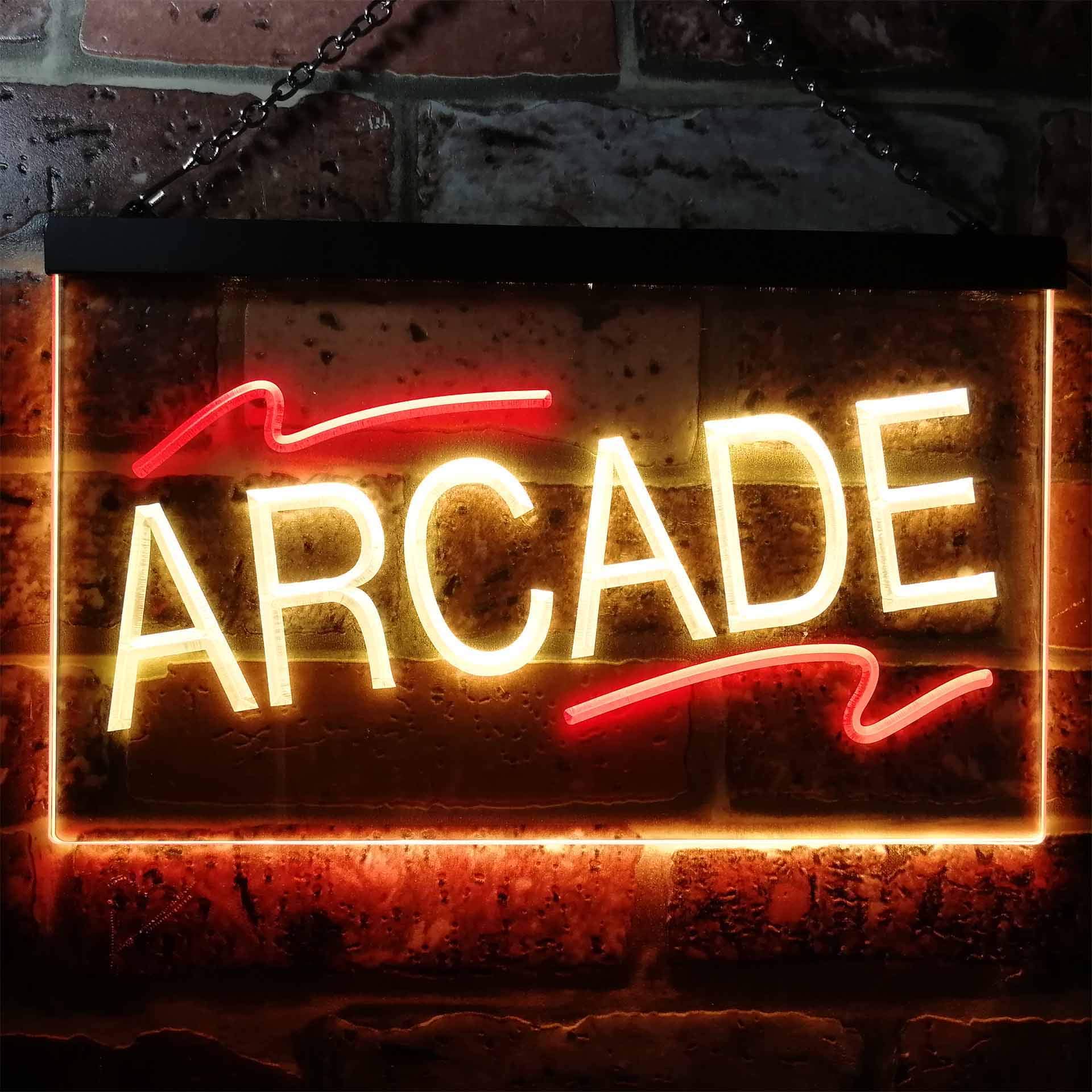 Amazon.co.jp: Arcade Game Room Man Cave Dual Color LED看板