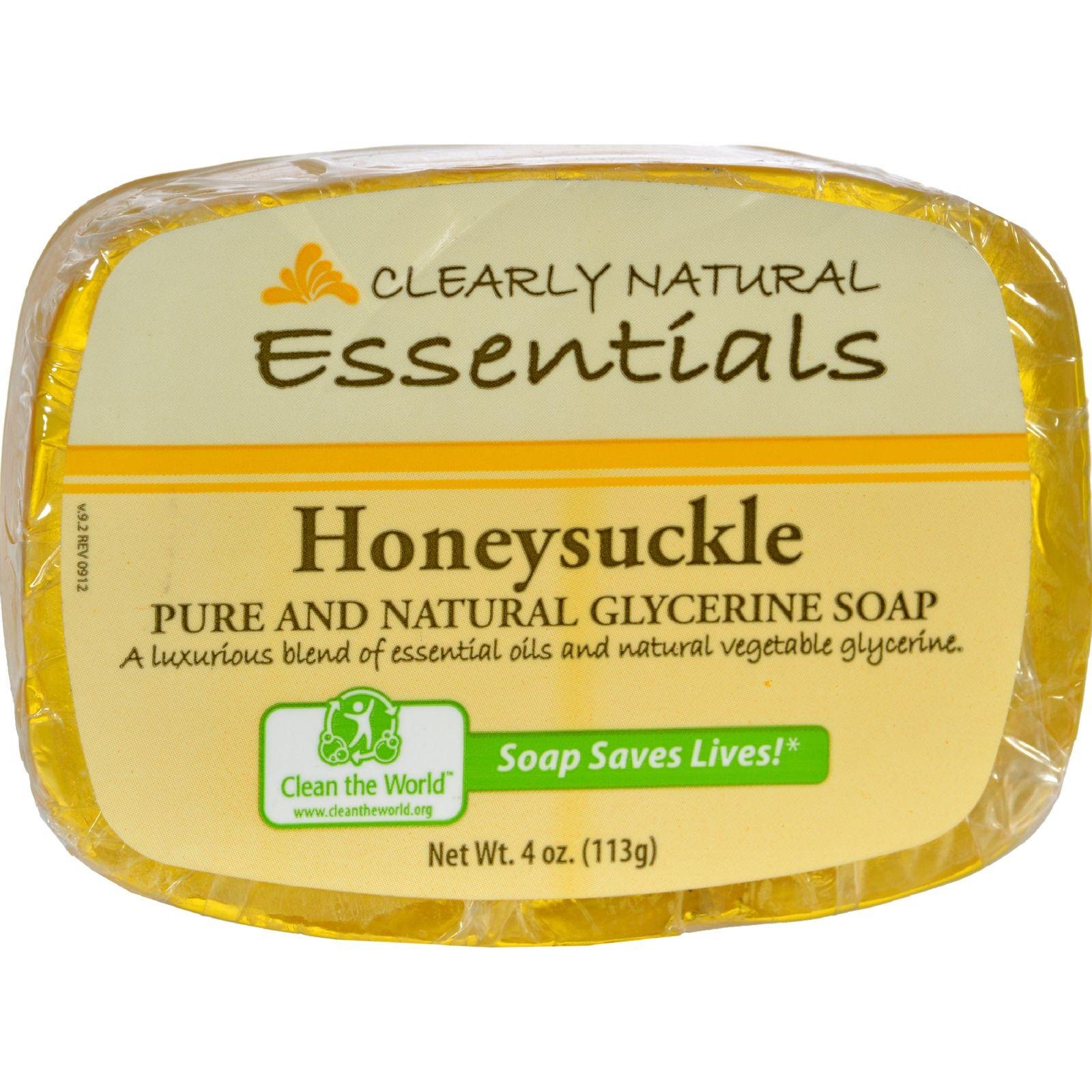 Clearly Natural Soap Bar Glyc Honeysckle