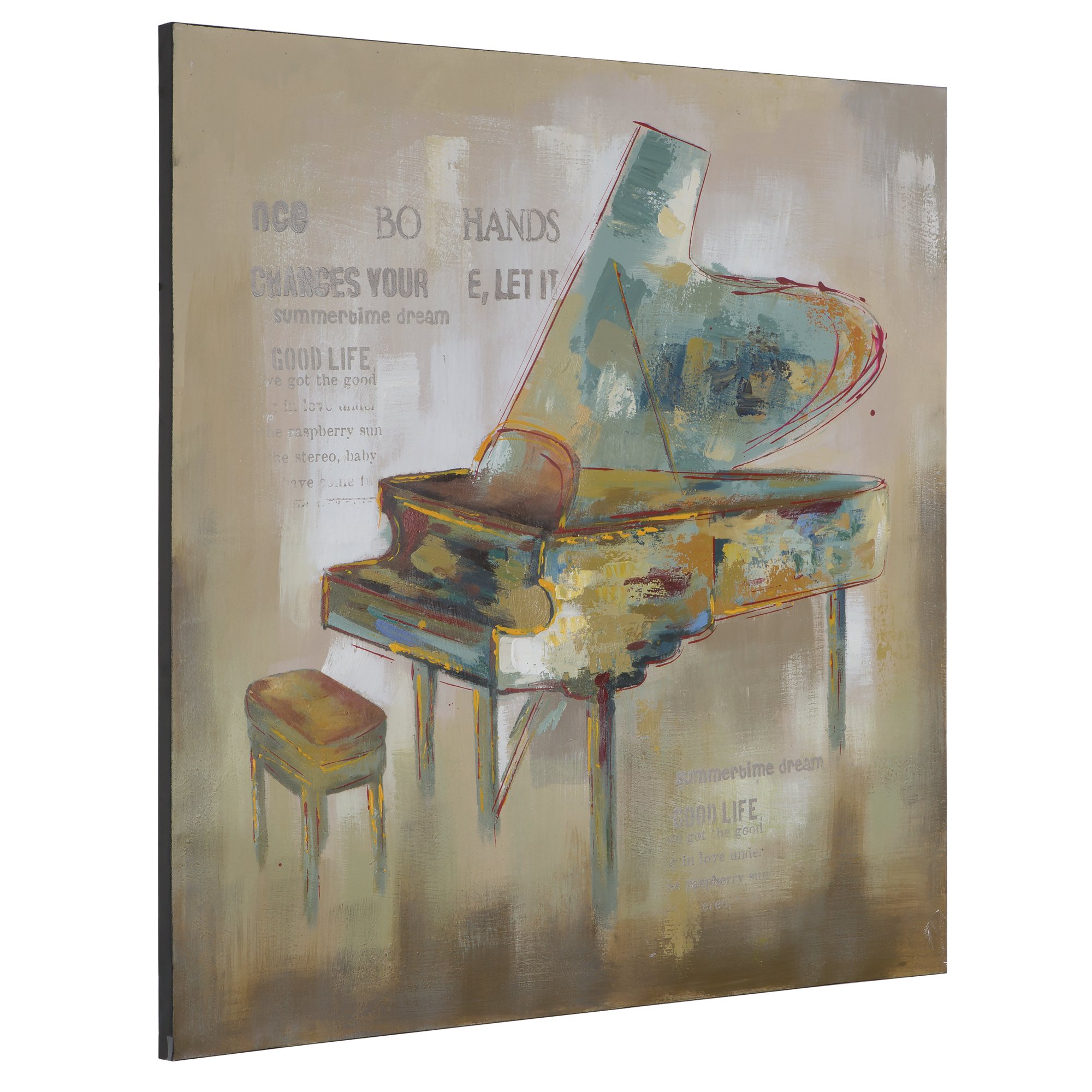 Yosemite Home Decor YG130273A Paris Piano Multi