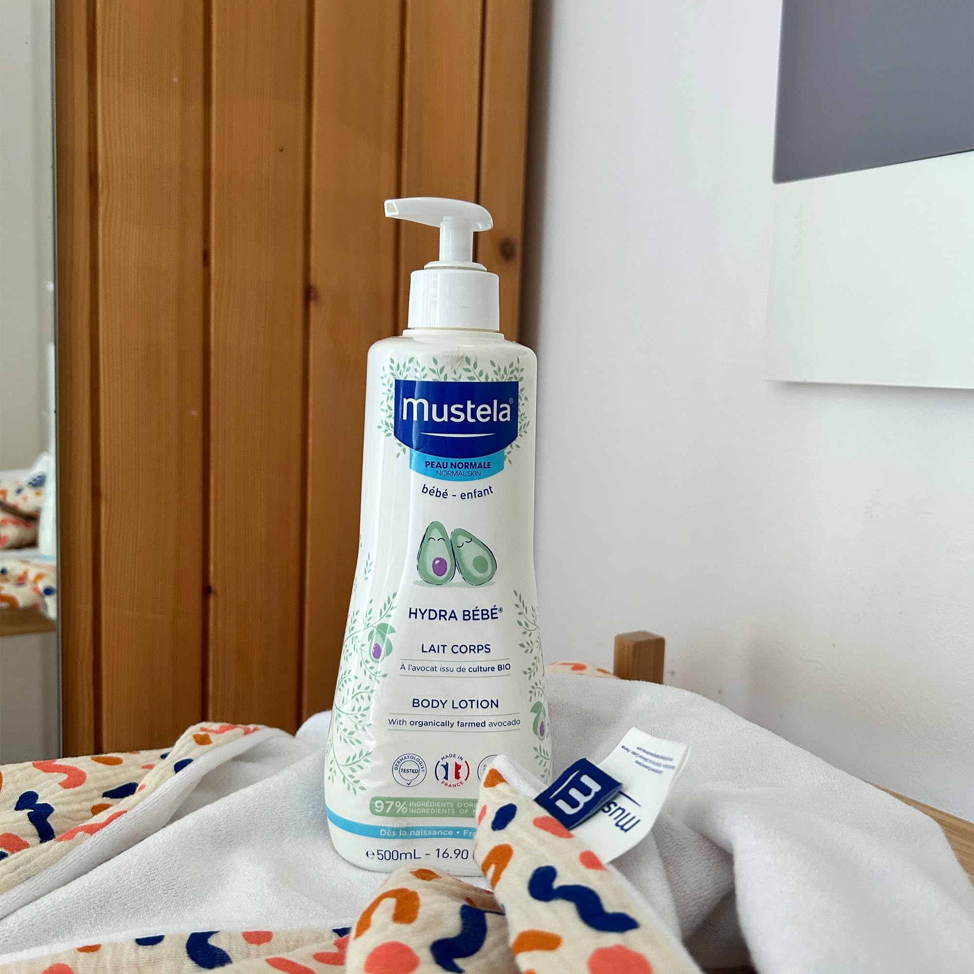 Mustela Hydra Bebè Latte Idratante per il Corpo Pelle Normale 500ml