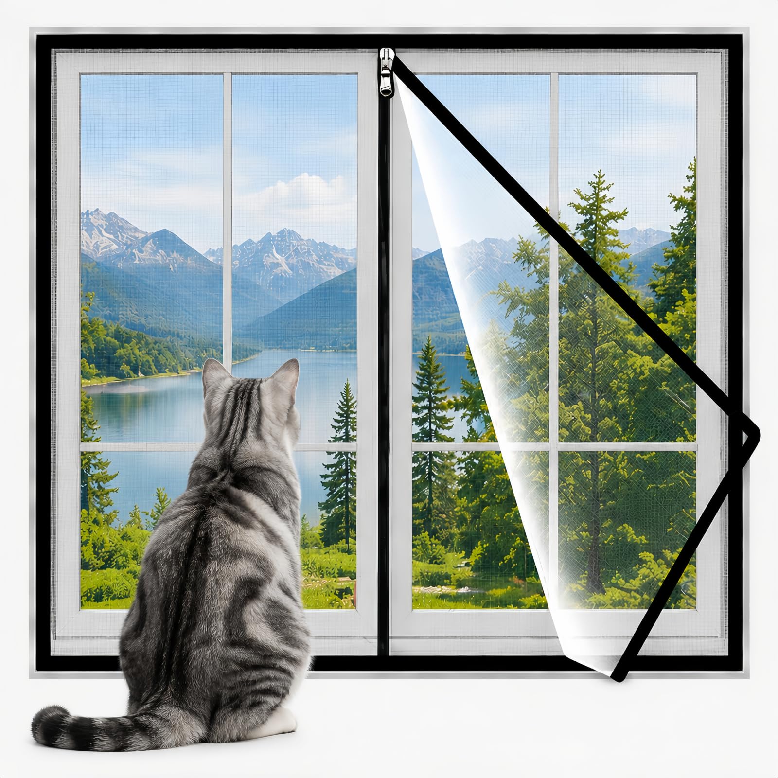 Moustiquaire anti chat pour fenêtre et balcon renforcée