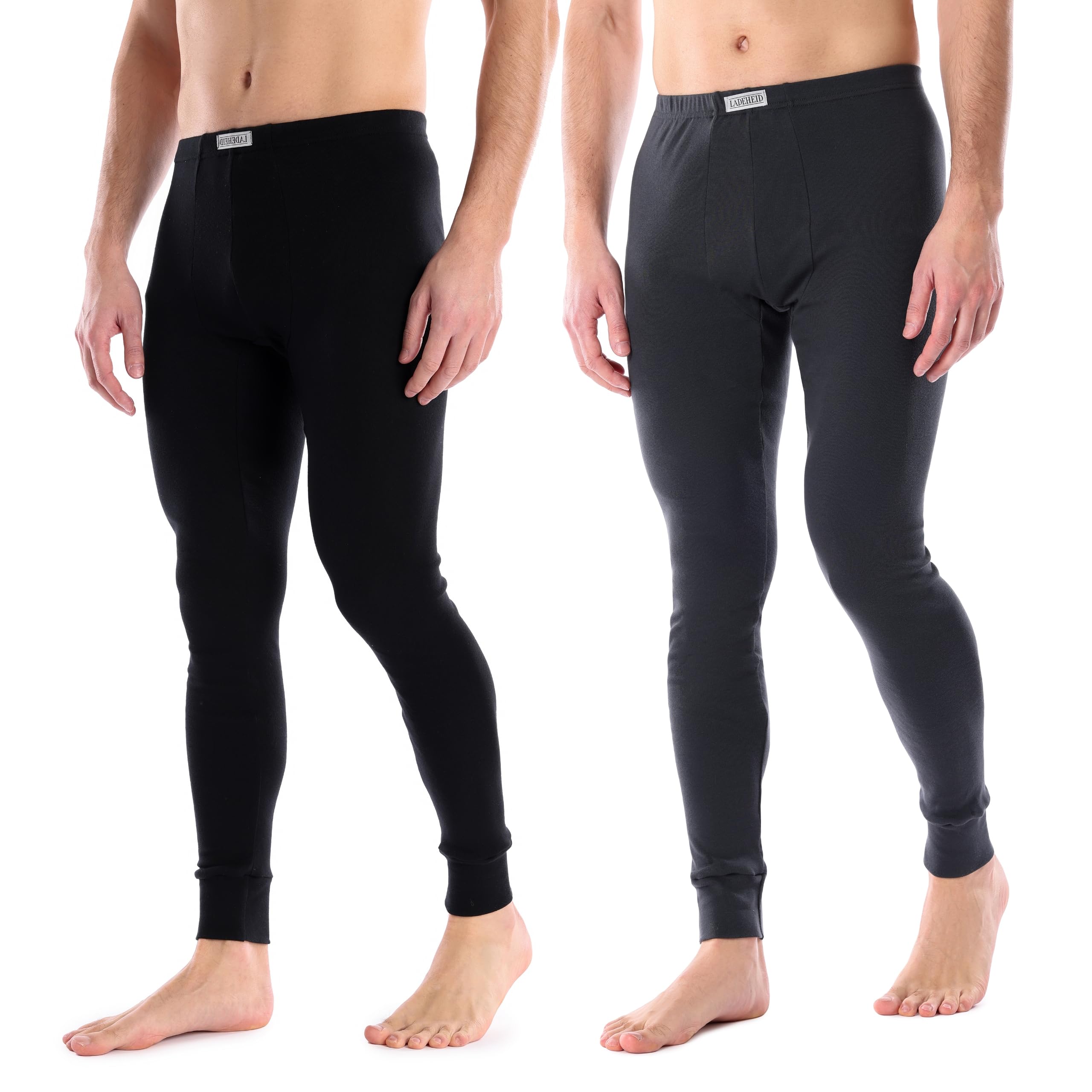 Ladeheid Termo Lange Unterhosen Herren warm und bequem aus Baumwolle Thermounterhose Knöchellänge für kalte Tage Winter Herren Unterwäsche LA40-247