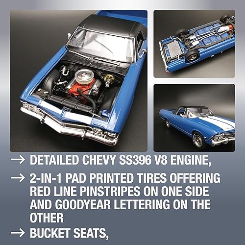 Miniatura 3 de AMT 1362 Coca-Cola 1968 Chevy El Camino SS 1:25 Modelo Kit