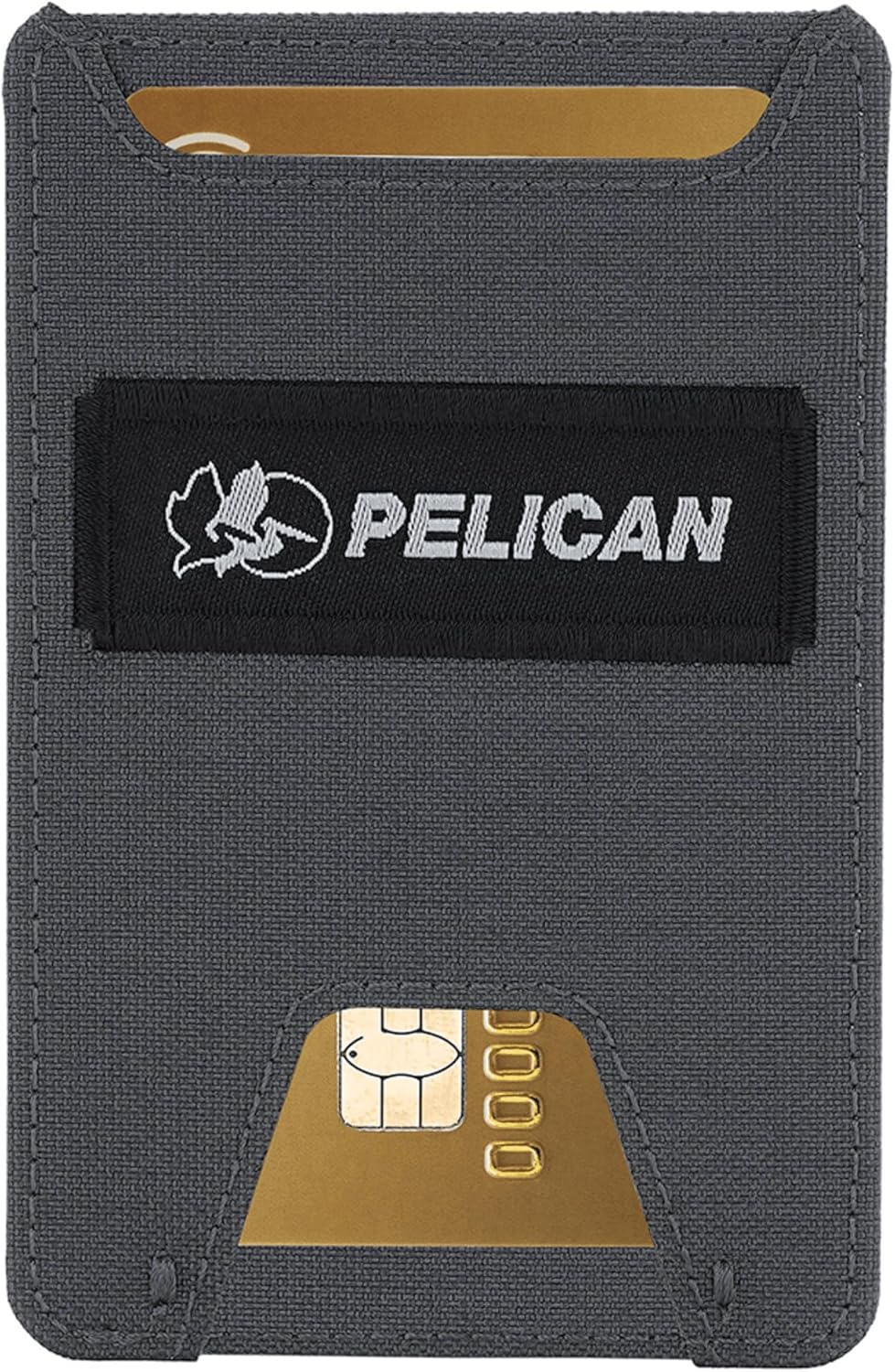 Pelican Aegis AirTag Wallet/Card Holder [RFID Blocking] Slim Wallet with Airtag Holder - Holds 7 Debit/Credit Cards & Cash w/Quick access Front Pocket - Durable 500D Cordura - Charcoal