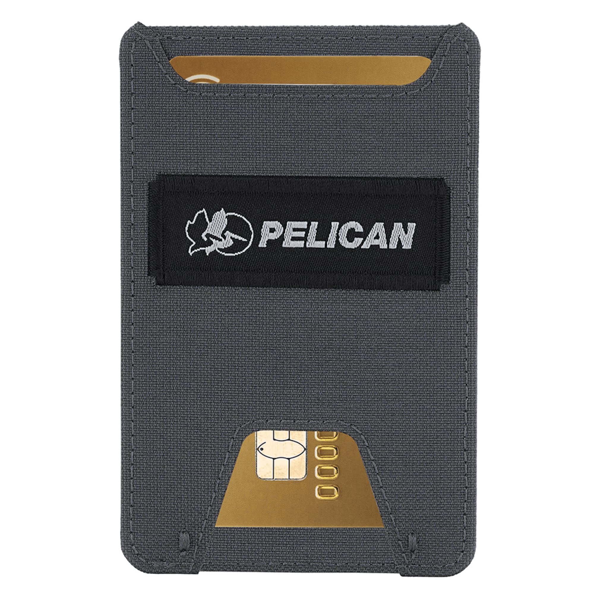 Pelican Aegis AirTag Wallet/Card Holder [RFID Blocking] Slim Wallet with Airtag Holder - Holds 7 Debit/Credit Cards & Cash w/Quick access Front Pocket - Durable 500D Cordura - Charcoal