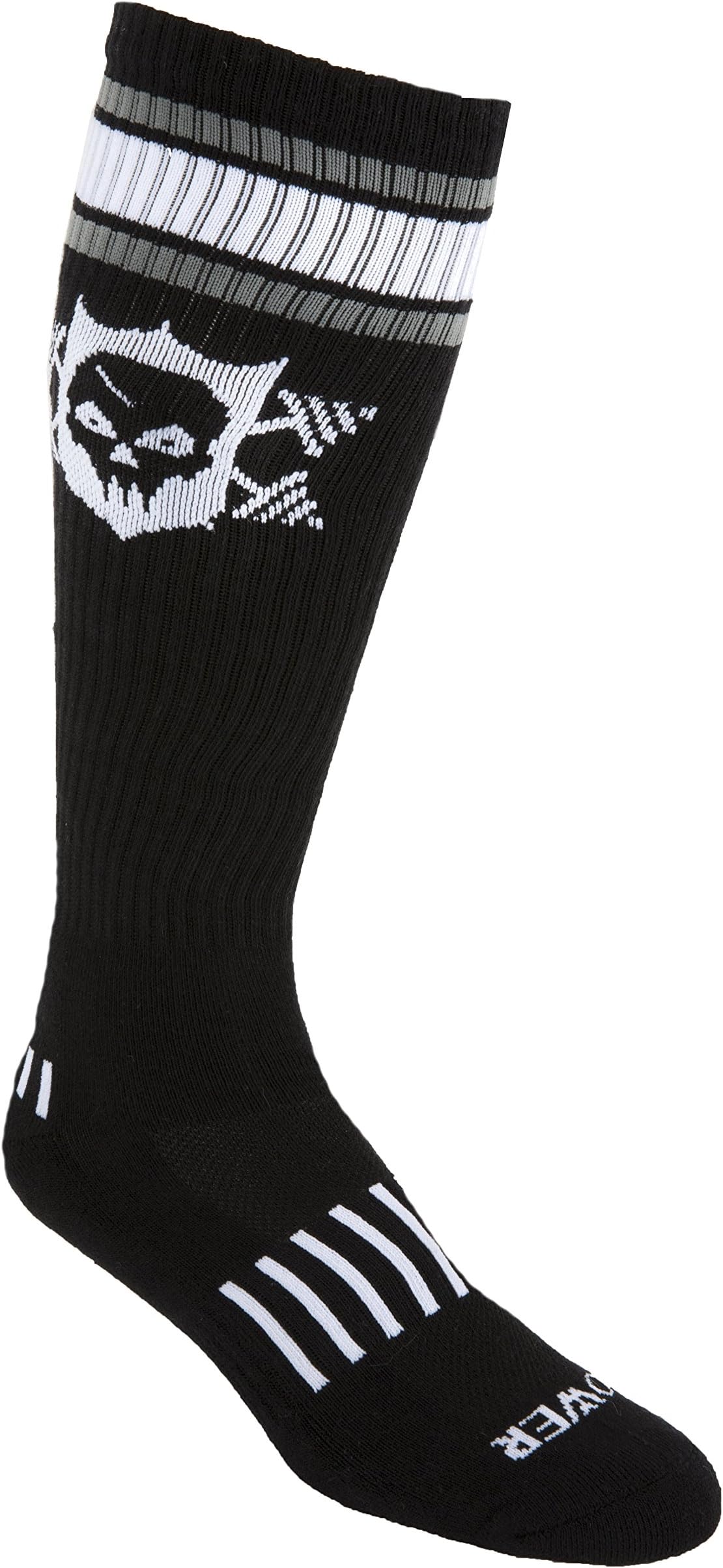 Powerful Power Skull Deadlift Knee-High Socks โ Compression Lifting Socks for Men & Women โ Shin Protection, Locked-In Fit, and Durable Gym Performance