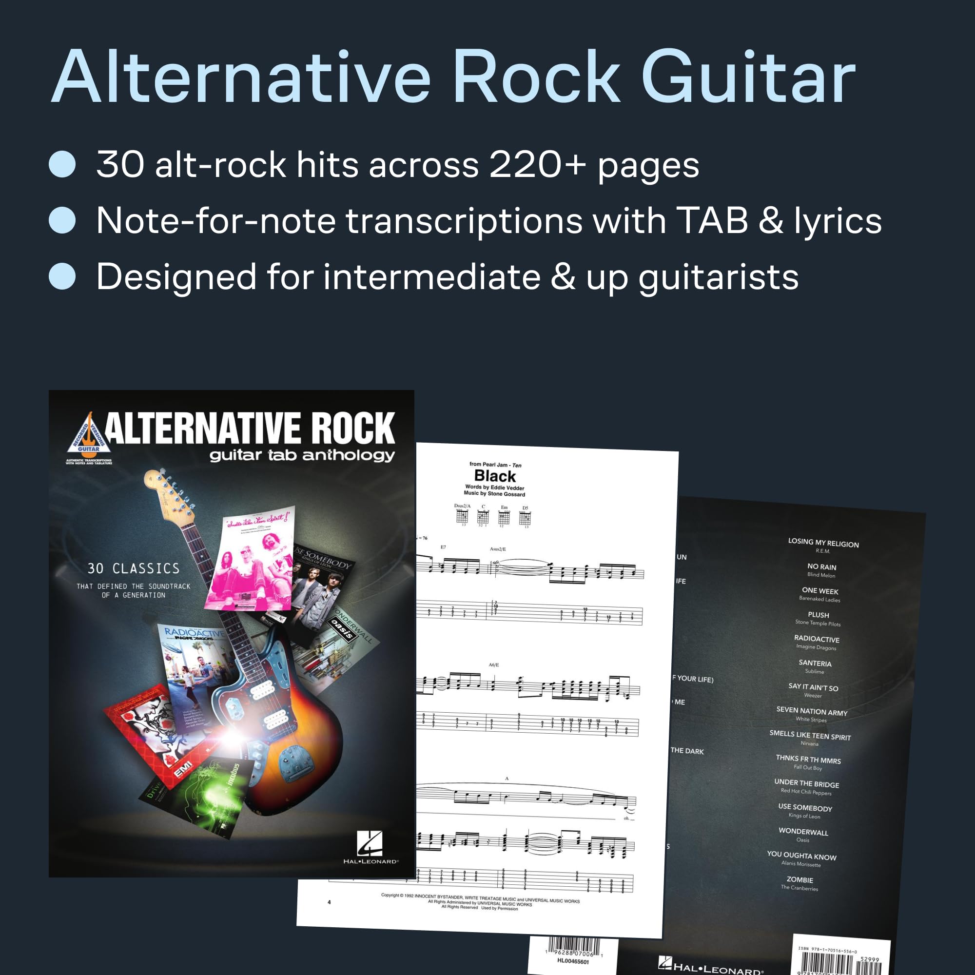 Alternative Rock Guitar Tab Anthology: 30 Classics That Defined the Soundtrack of a Generation