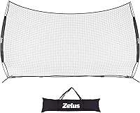 ZELUS 16x10ft Baseball Backstop Net - Durable Practice Barrier for Softball, Lacrosse, Soccer, Basketball & More
