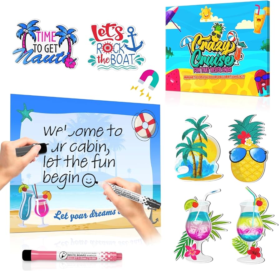Amazon.co.jp: Crazy Cruise ドアデコレーション マグネットセット - 9