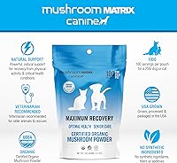 Vista 18 de Mushroom Matrix Suplemento en polvo de hongos orgánicos caninos para recuperación y apoyo para personas mayores, 7.05 oz (el embalaje puede variar)