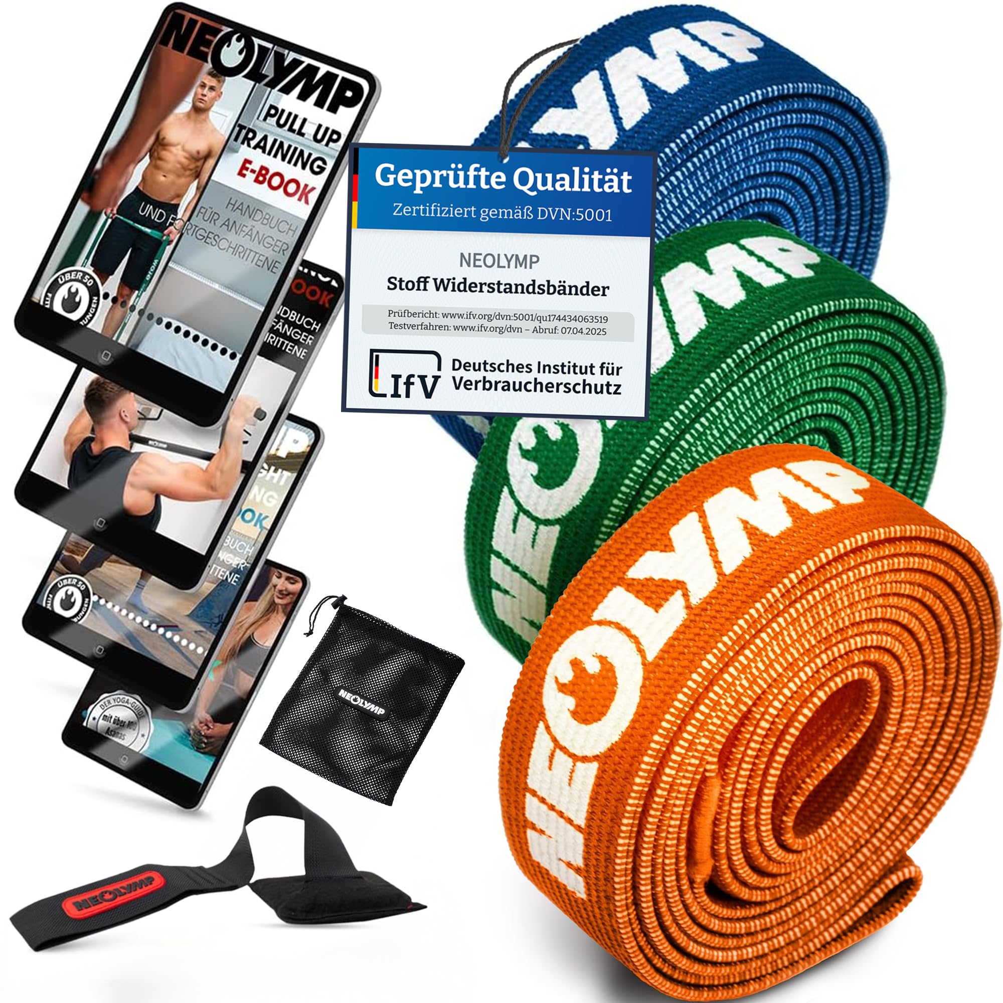 NEOLYMP Premium Elastique Musculation (différentes épaisseurs