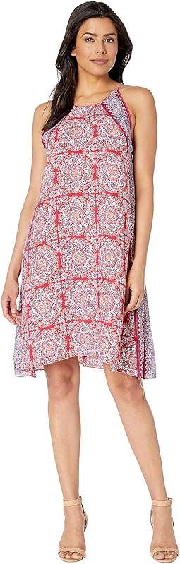 Lipstick/Blue Zen Tile Panel